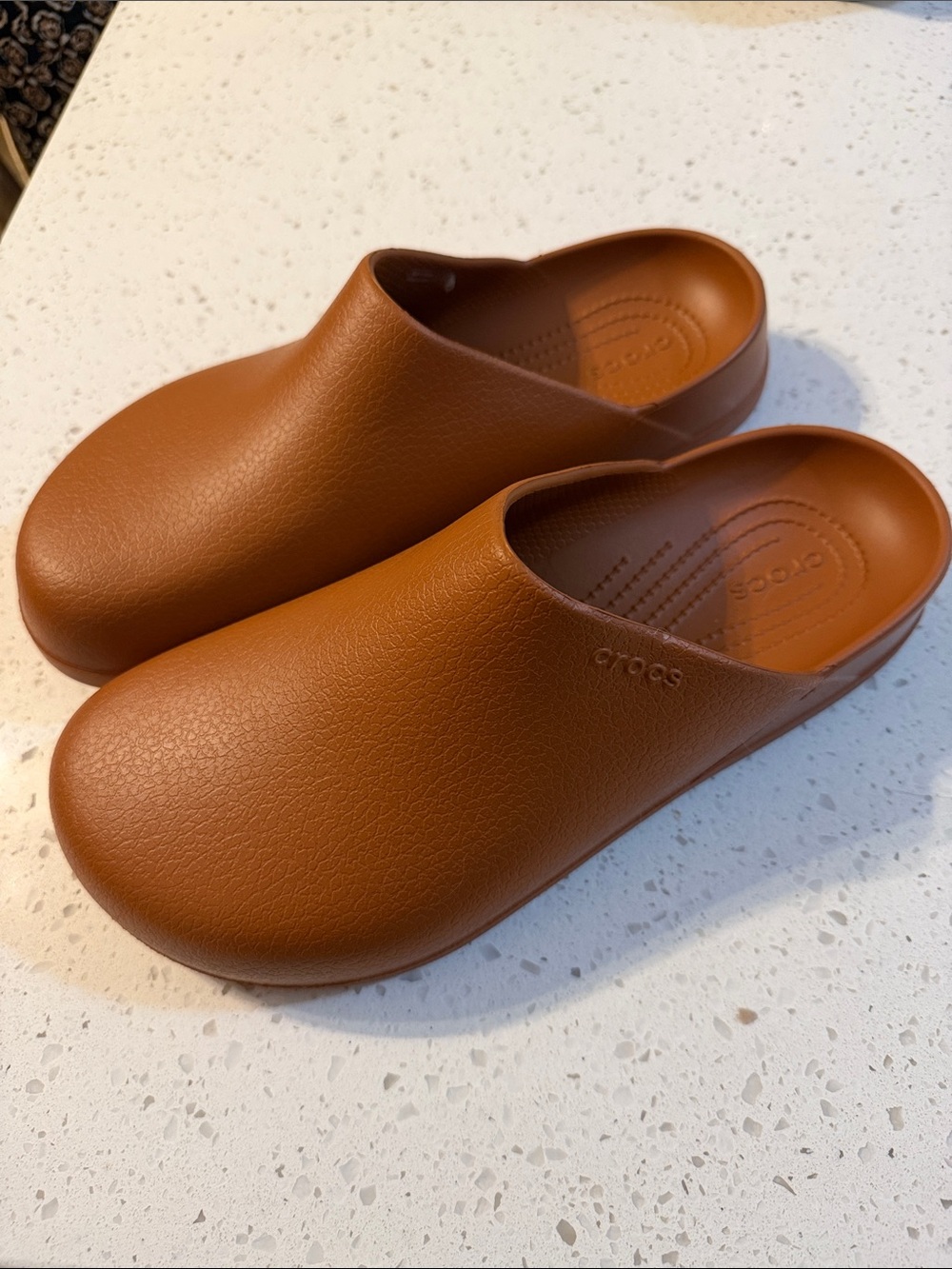 CROCS Adult Slip-On Clog in Rich Chestnut Brown